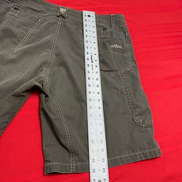 Kuhl Ramblr Dark Green Hiking Outdoor Utility Shorts Size 38 - Picture 10 of 10